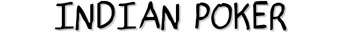 indian poker. font